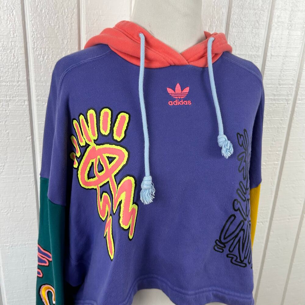 💗SOLD💗not for sale💗Adidas x KAS Limited Edition Love Unites Cropped Sweatshirt - Picture 5 of 9